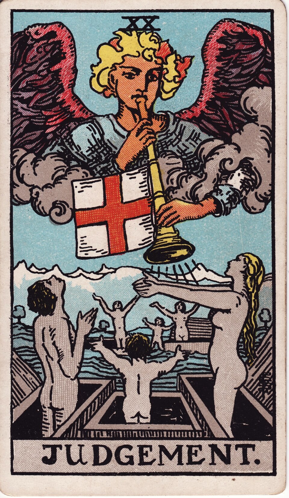 Judgement (XX), from the Rider-Waite-Smith tarot