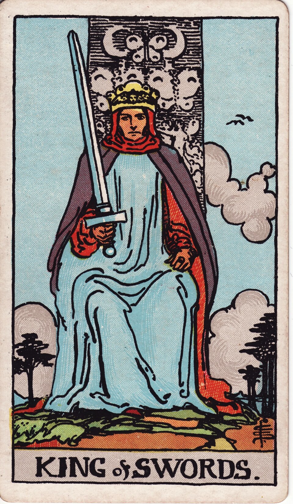 King of Swords, from the Rider-Waite-Smith tarot