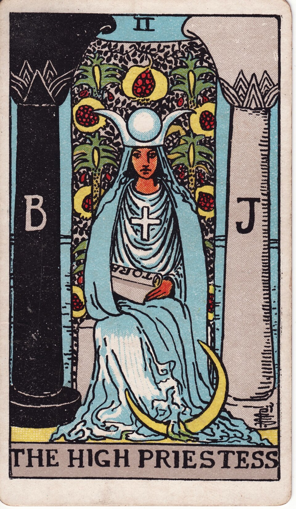 The High Priestess (II), from the Rider-Waite-Smith tarot