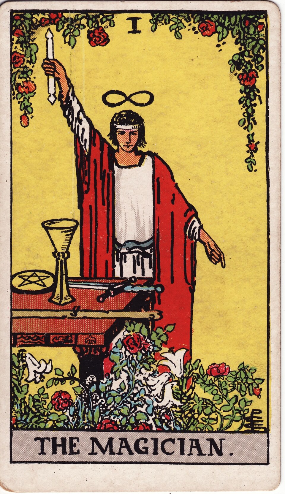 The Magician (I), from the Rider-Waite-Smith tarot