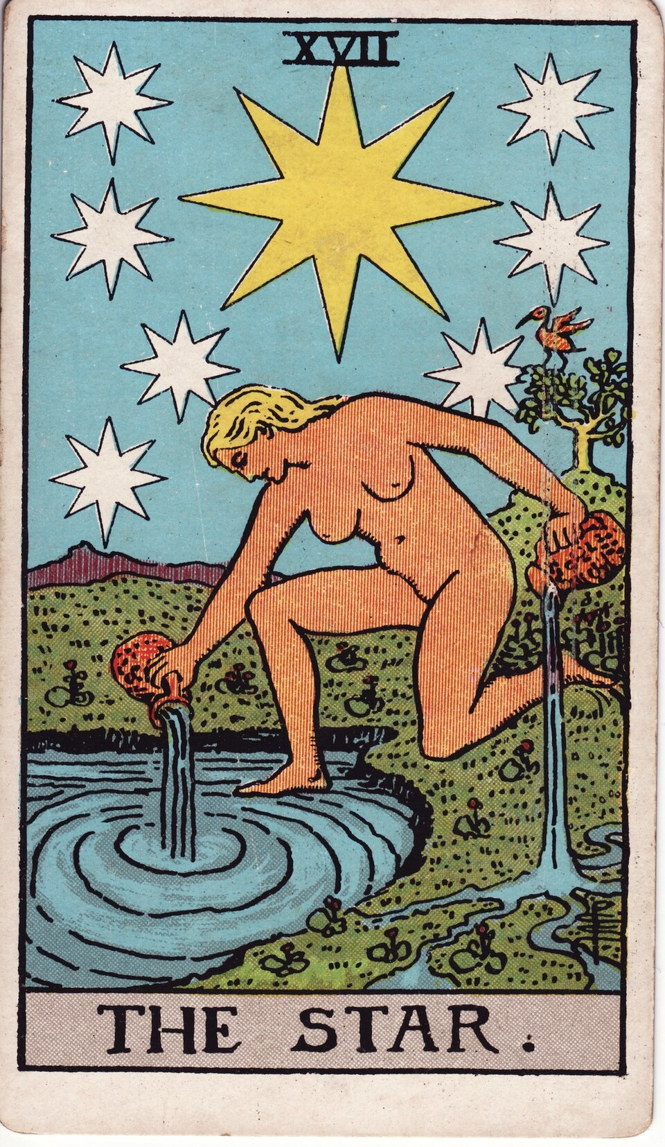 The Star (XVII), from the Rider-Waite-Smith tarot